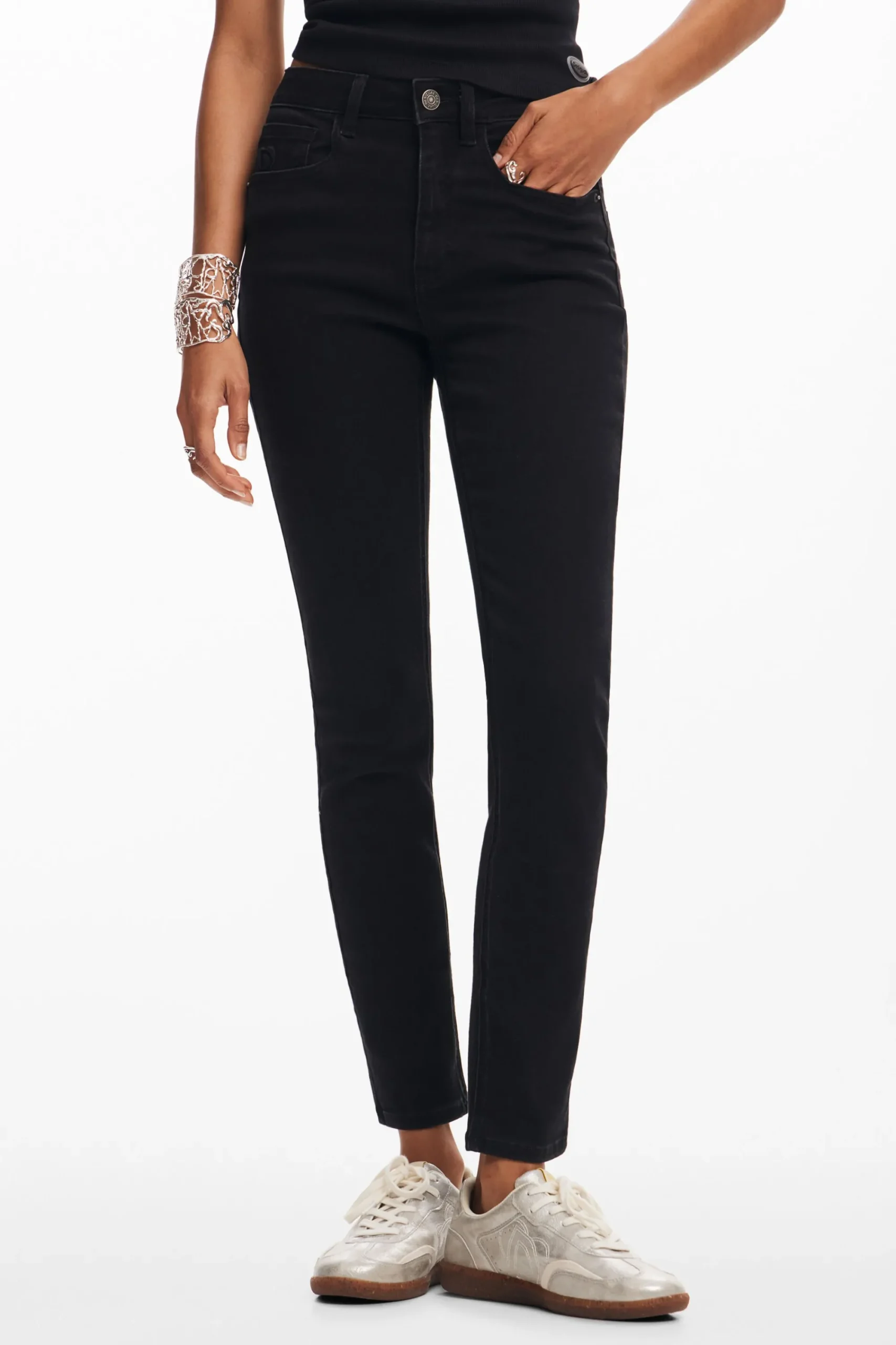 Vaqueros|Pantalones-Desigual Vaqueros denim slim