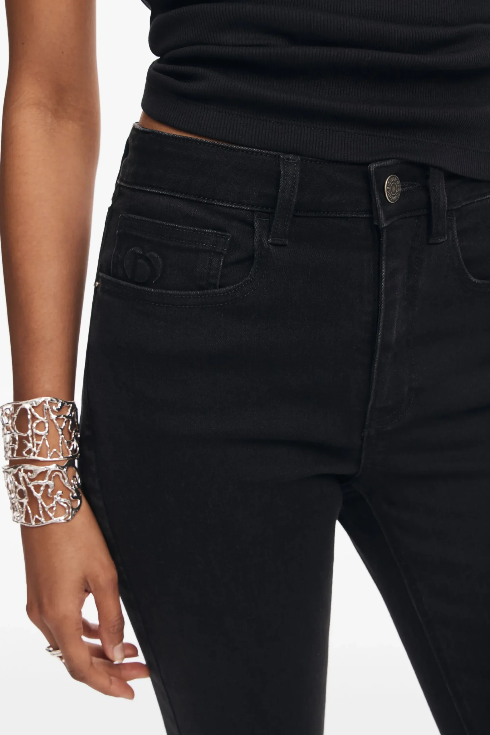Vaqueros|Pantalones-Desigual Vaqueros denim slim