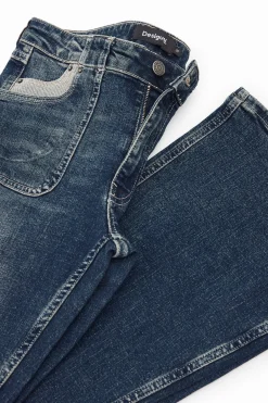 Vaqueros|Pantalones-Desigual Vaqueros Flare