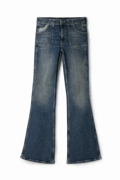 Vaqueros|Pantalones-Desigual Vaqueros Flare