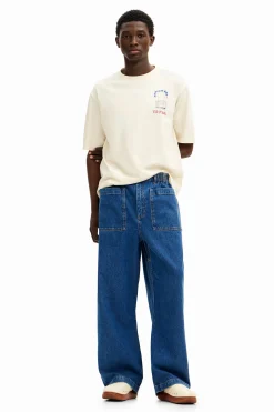 Jeans Y Pantalones-Desigual Vaqueros largos bolsillos