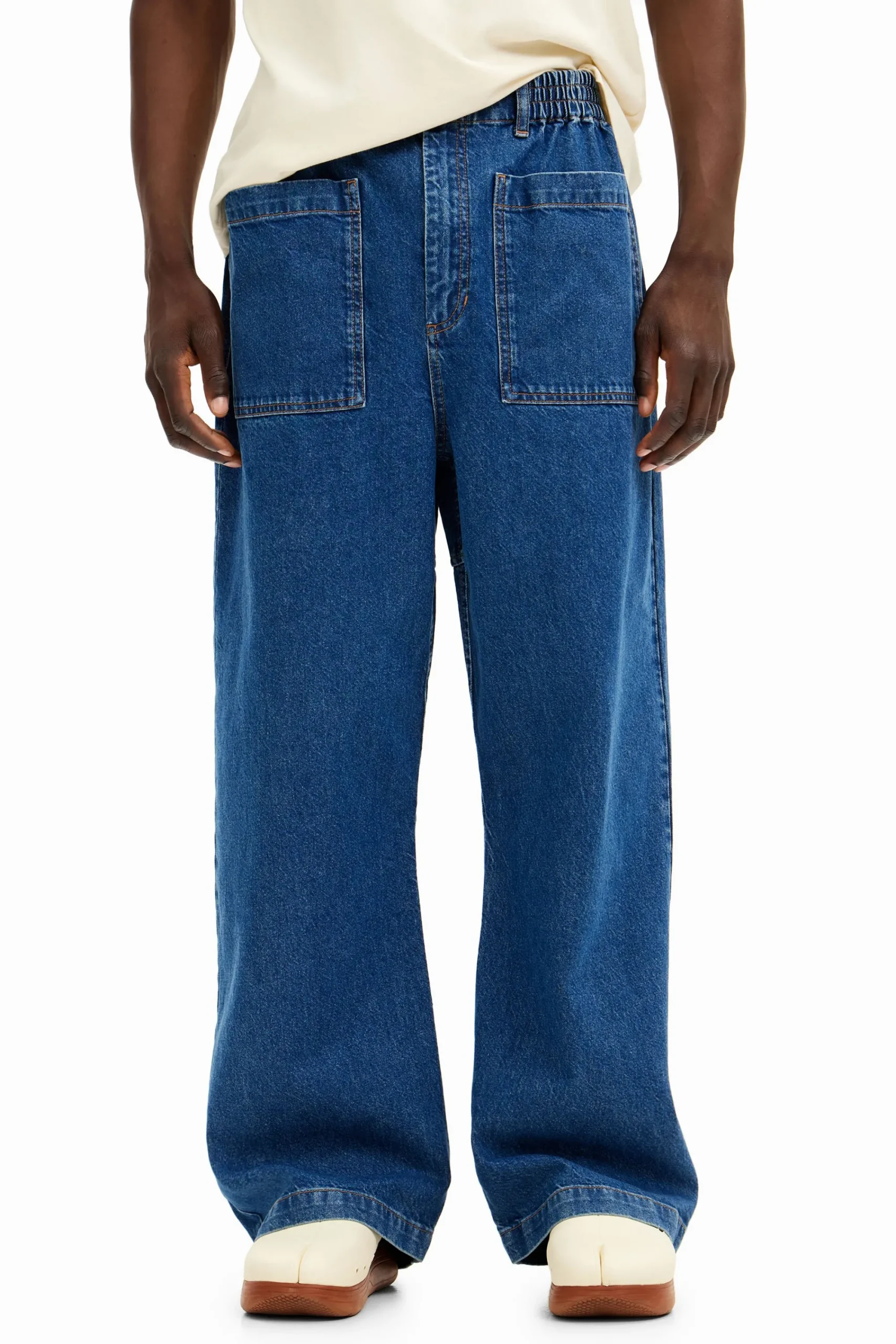 Jeans Y Pantalones-Desigual Vaqueros largos bolsillos