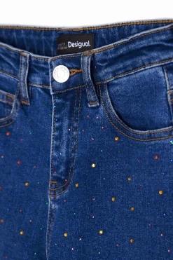 Faldas Y Pantalones-Desigual Vaqueros largos con puntos