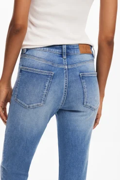 Vaqueros|Pantalones-Desigual Vaqueros skinny lisos
