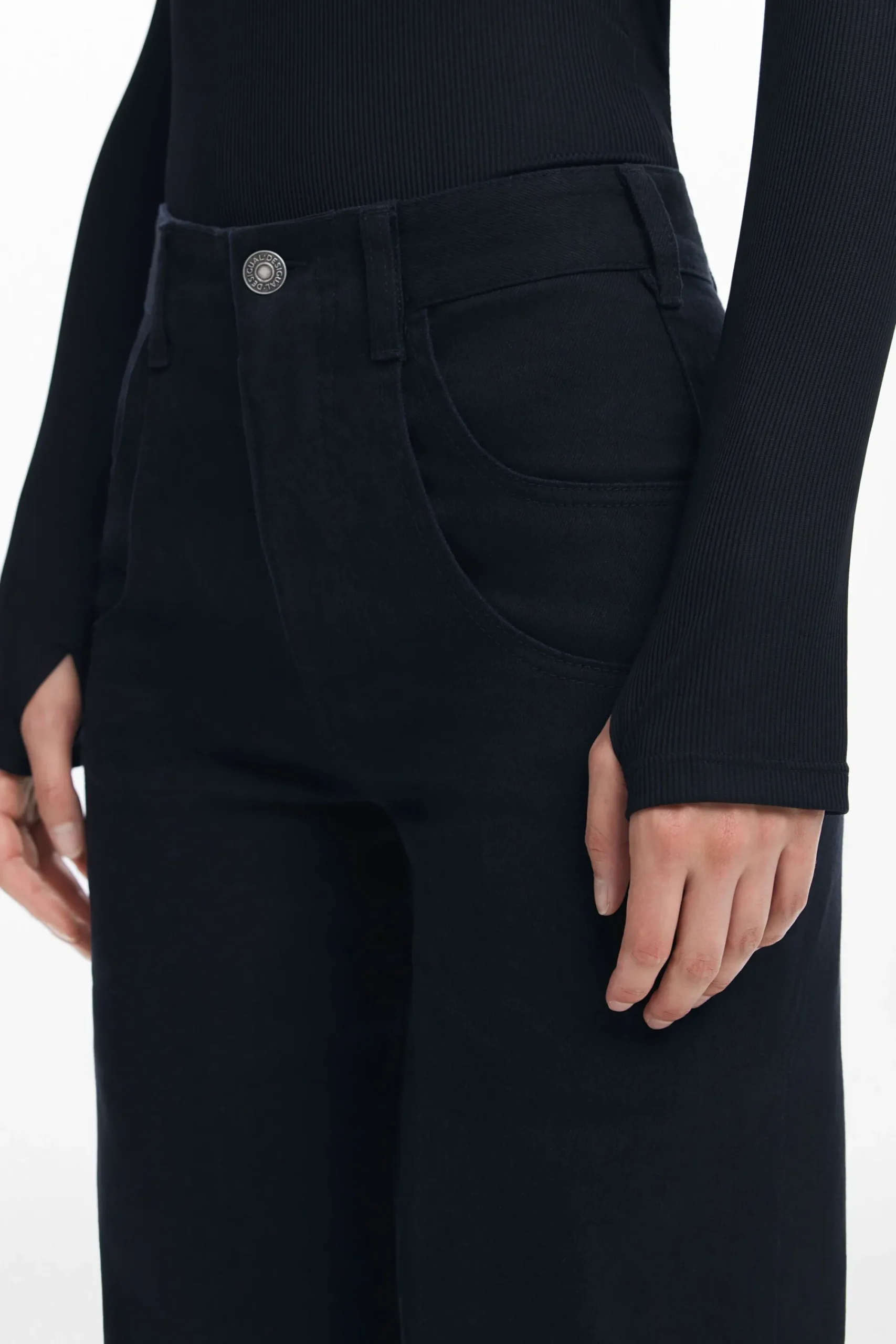 Vaqueros|Pantalones-Desigual Vaqueros Wide Leg Maitrepierre