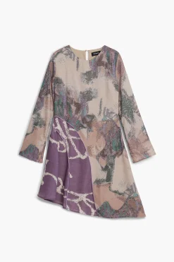 Vestidos Y Monos-Desigual Vestido asimétrico estampada