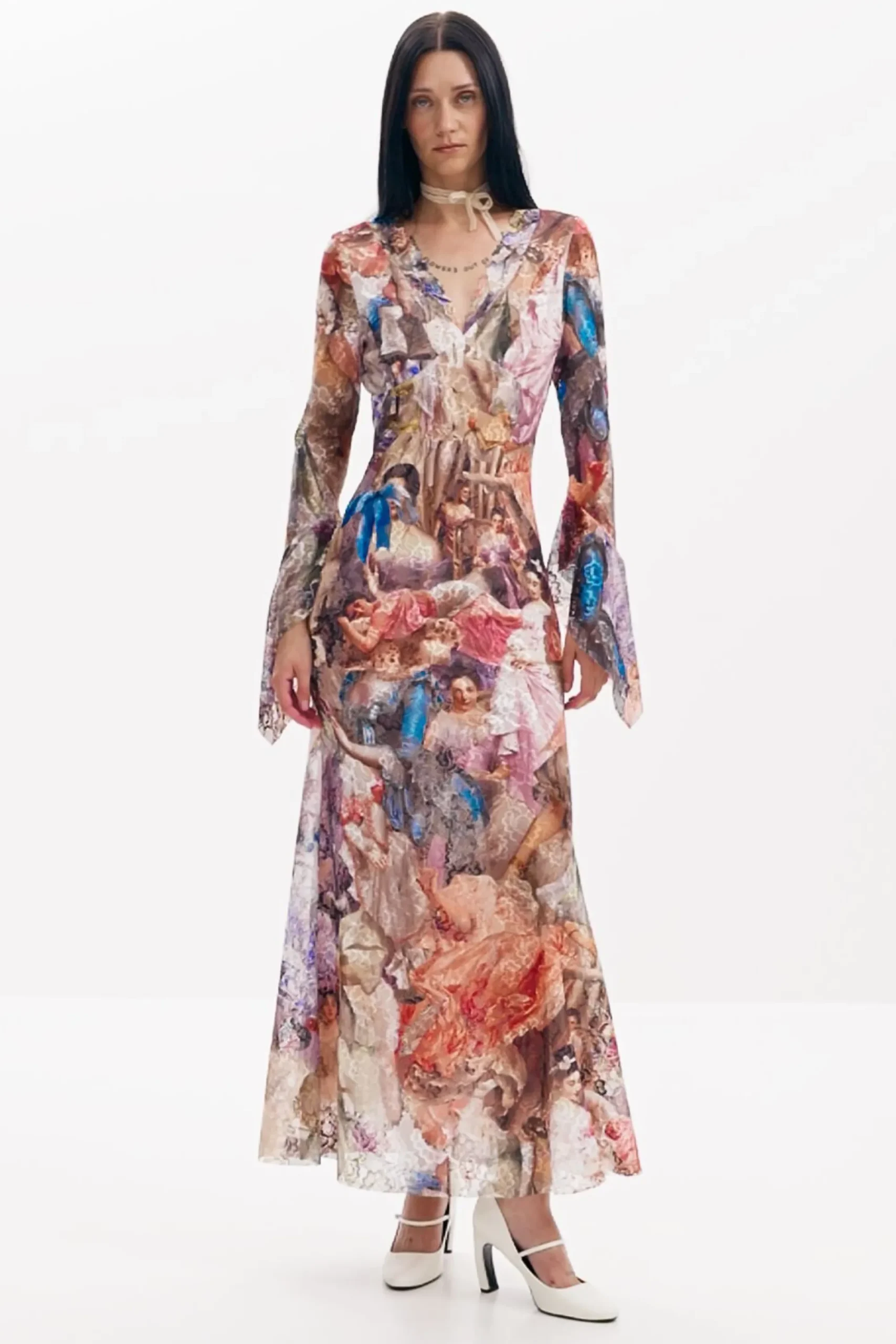 Vestidos Y Monos-Desigual Vestido barroco María Escoté