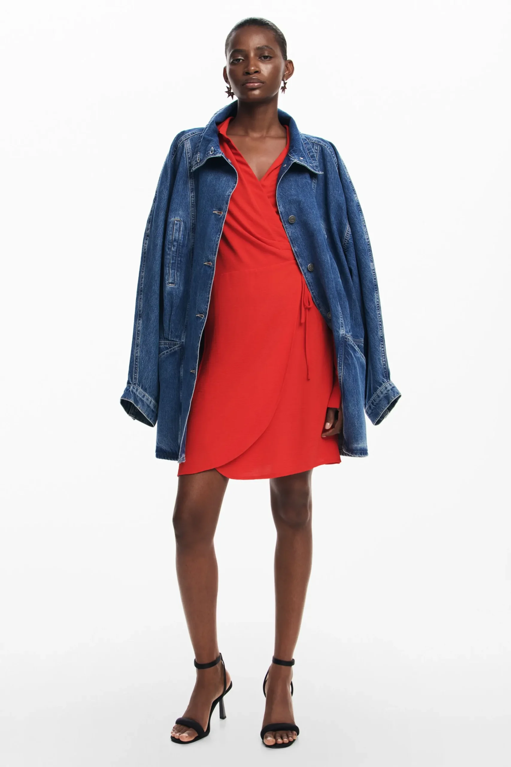 Vestidos Y Monos-Desigual Vestido camisero