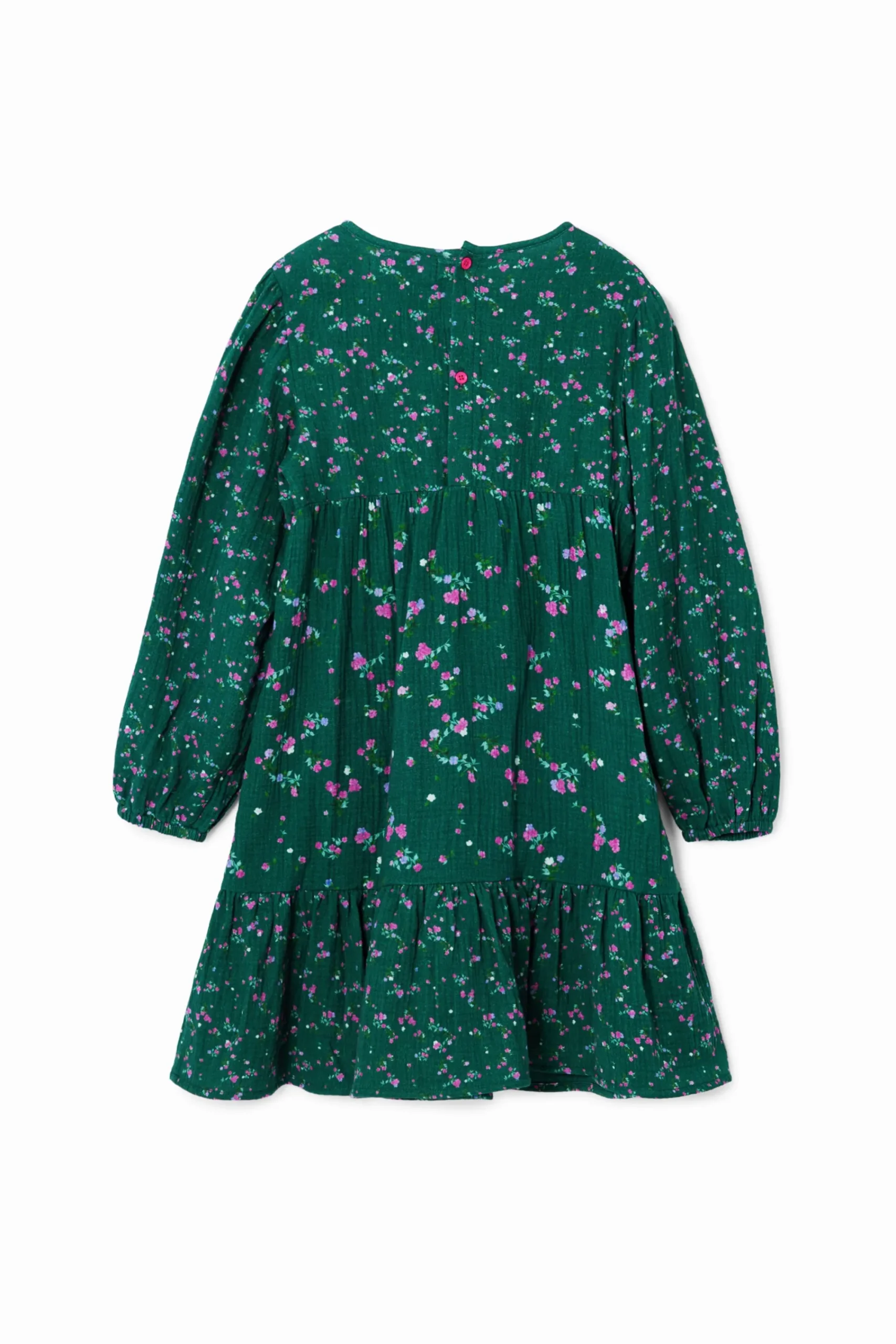 Vestidos-Desigual Vestido camisero flores