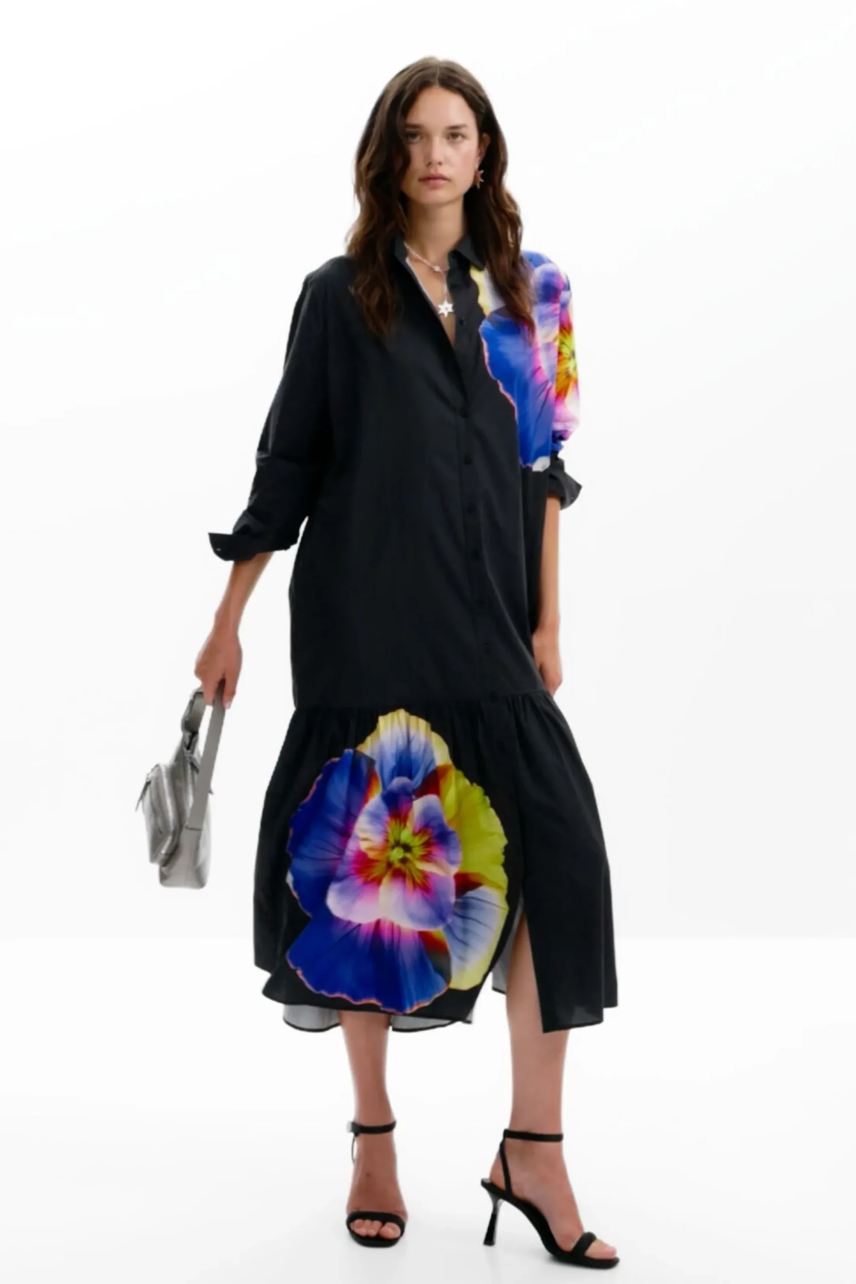 Vestidos Y Monos-Desigual Vestido camisero flores M. Christian Lacroix