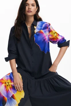Vestidos Y Monos-Desigual Vestido camisero flores M. Christian Lacroix