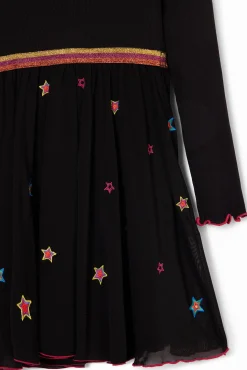 Vestidos-Desigual Vestido combinado estrellas