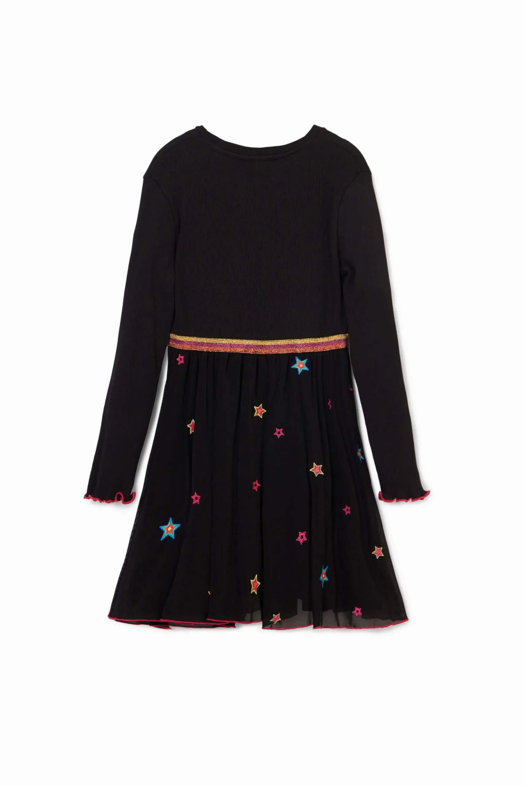 Vestidos-Desigual Vestido combinado estrellas