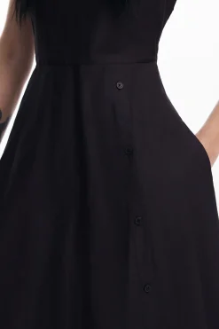 Vestidos Y Monos-Desigual Vestido combinado liso