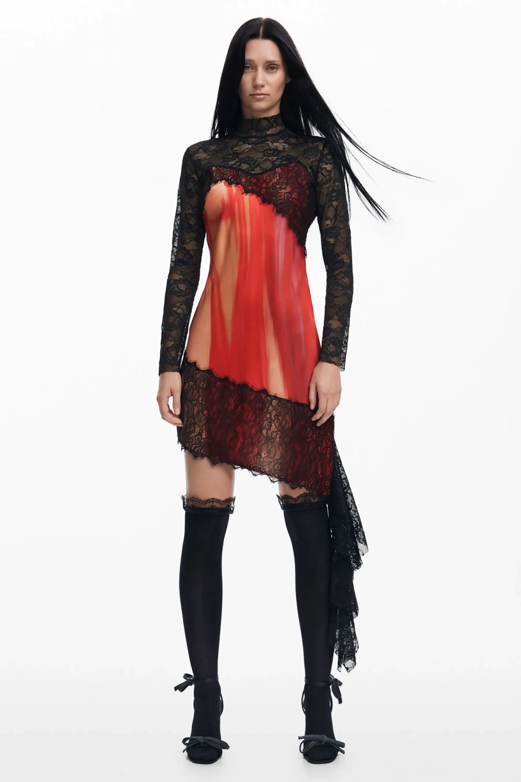 Vestidos Y Monos-Desigual Vestido combinado María Escoté