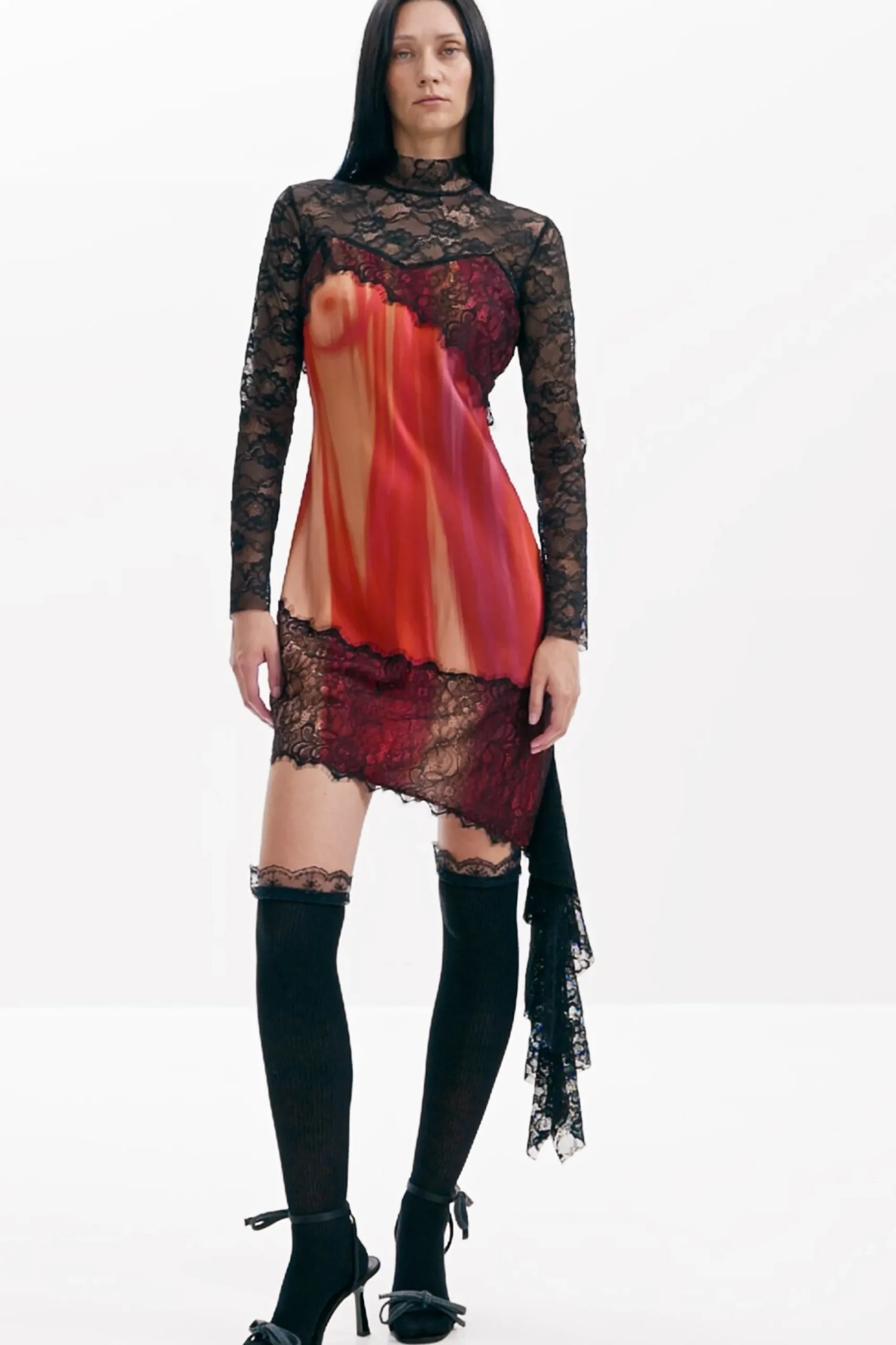 Vestidos Y Monos-Desigual Vestido combinado María Escoté