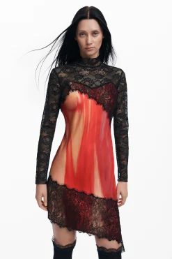 Vestidos Y Monos-Desigual Vestido combinado María Escoté