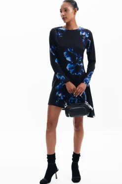 Vestidos Y Monos-Desigual Vestido corte asimétrico
