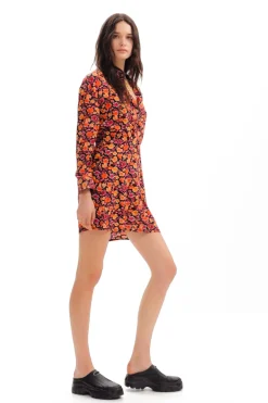 Vestidos Y Monos-Desigual Vestido corto camisero flores