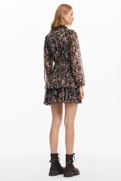 Vestidos Y Monos-Desigual Vestido corto flores
