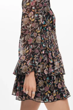 Vestidos Y Monos-Desigual Vestido corto flores