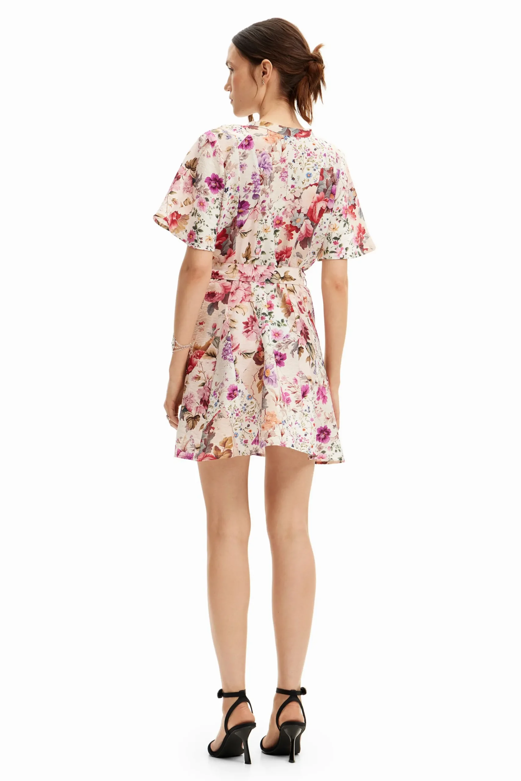 Vestidos Y Monos-Desigual Vestido corto flores