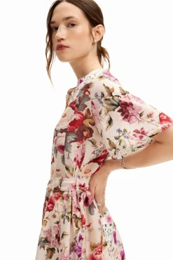 Vestidos Y Monos-Desigual Vestido corto flores