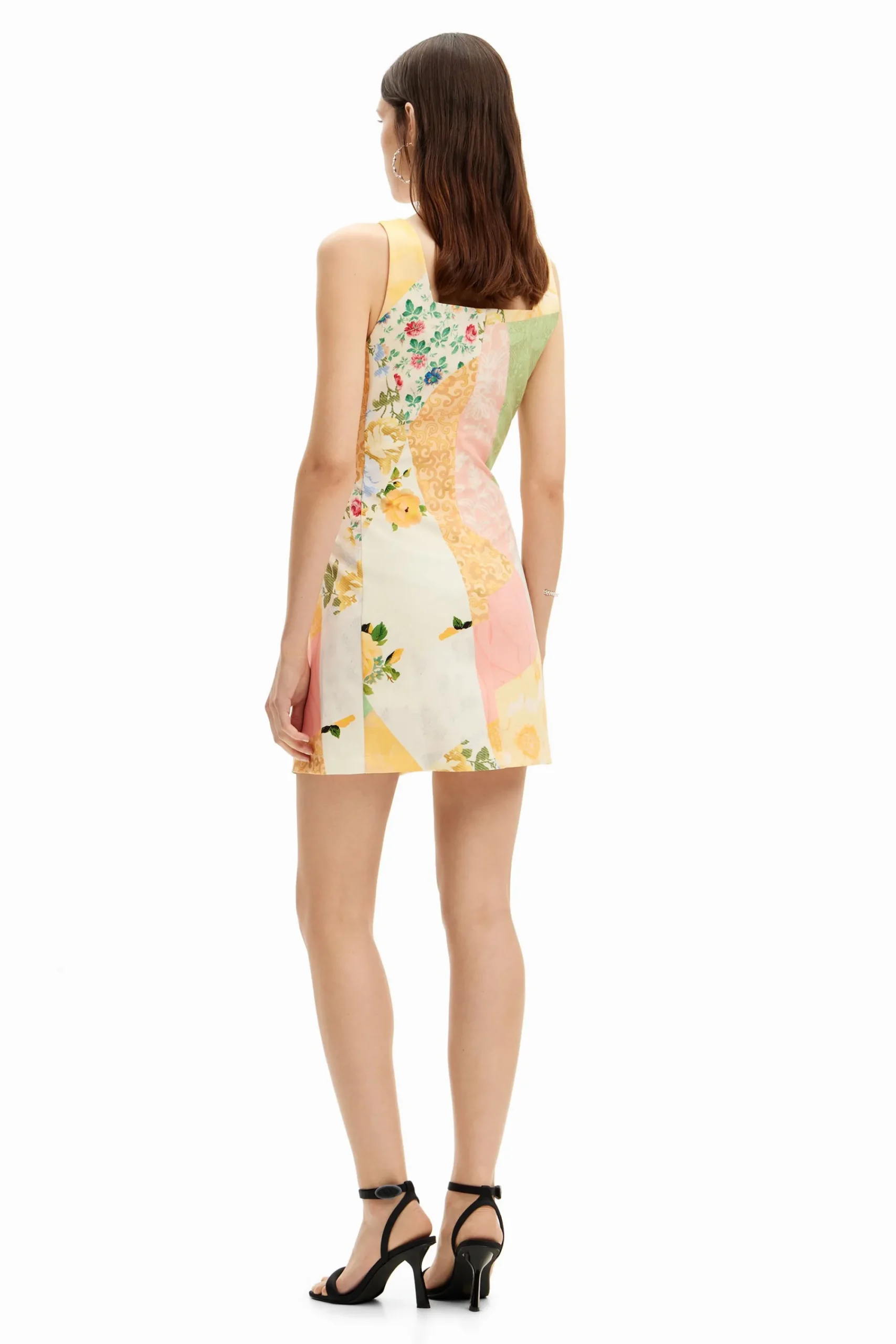 Vestidos Y Monos-Desigual Vestido corto flores