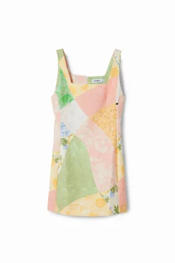 Vestidos Y Monos-Desigual Vestido corto flores