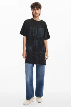 Vestidos Y Monos-Desigual Vestido corto manga corta Mickey