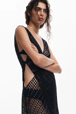 Monederos|Monederos-Desigual Vestido crochet