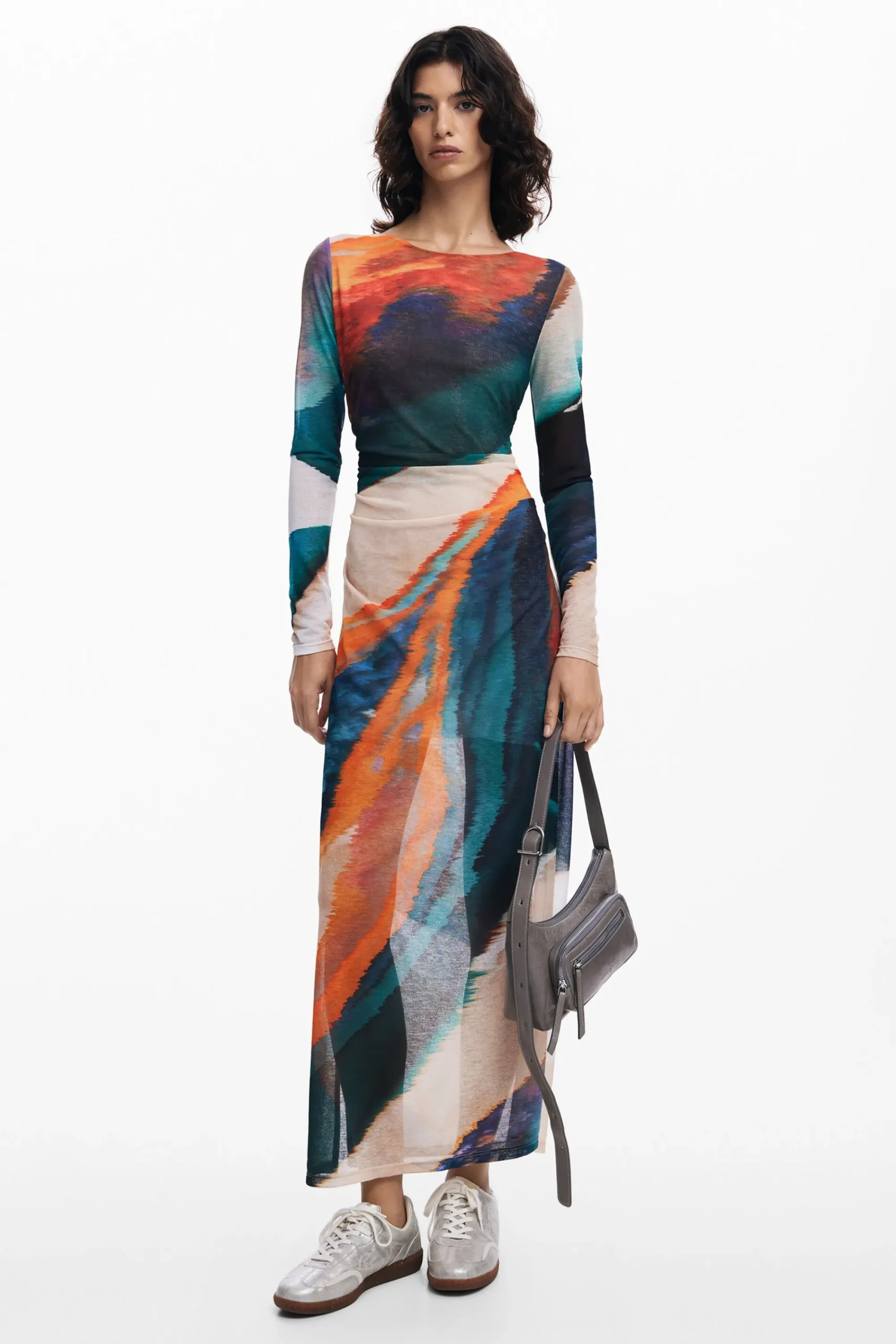 Vestidos Y Monos-Desigual Vestido estampado