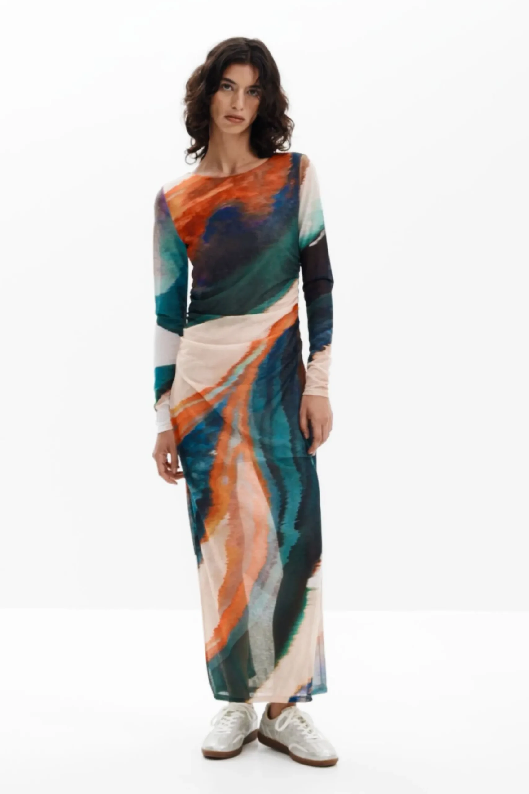 Vestidos Y Monos-Desigual Vestido estampado
