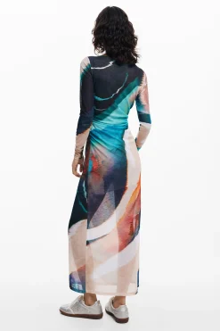Vestidos Y Monos-Desigual Vestido estampado