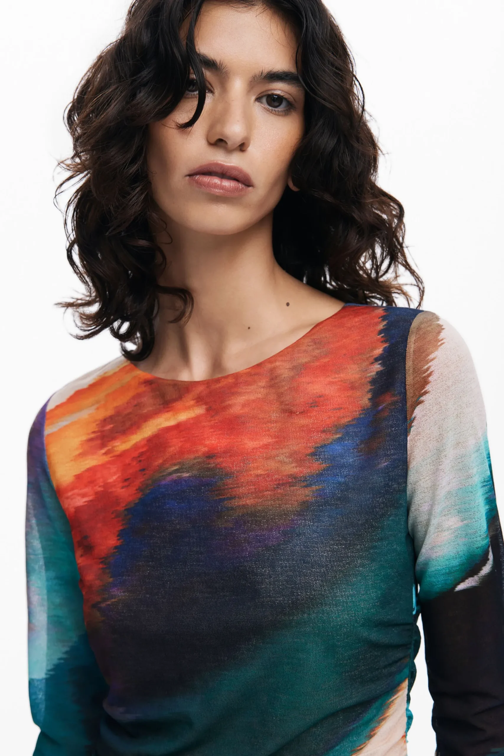 Vestidos Y Monos-Desigual Vestido estampado