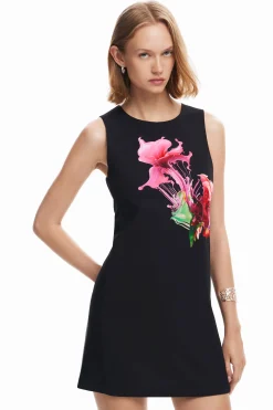 Vestidos Y Monos-Desigual Vestido estampado flor