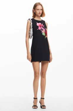 Vestidos Y Monos-Desigual Vestido estampado flor