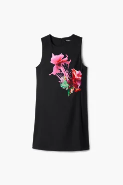 Vestidos Y Monos-Desigual Vestido estampado flor