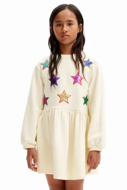 Vestidos-Desigual Vestido estrellas sudadera