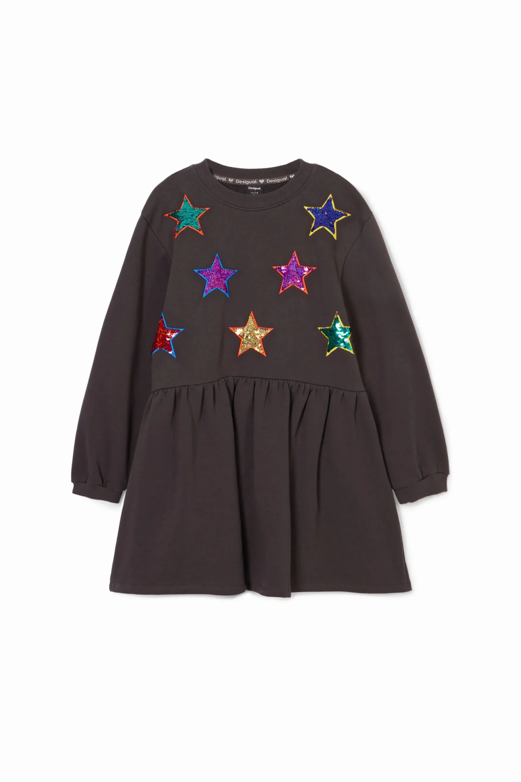 Vestidos-Desigual Vestido estrellas sudadera