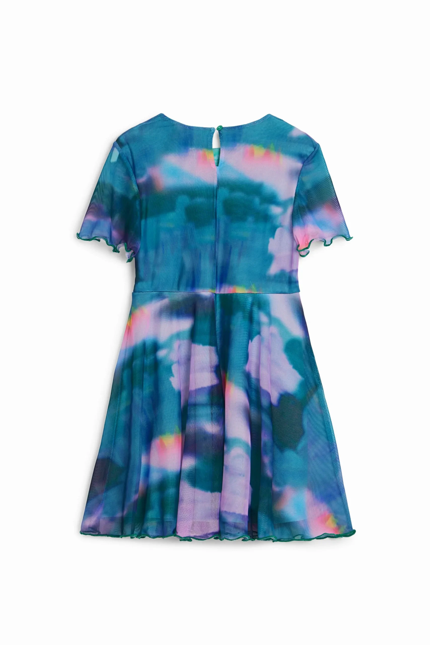 Vestidos-Desigual Vestido falda plisada