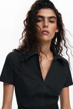 Vestidos Y Monos-Desigual Vestido falda tablas