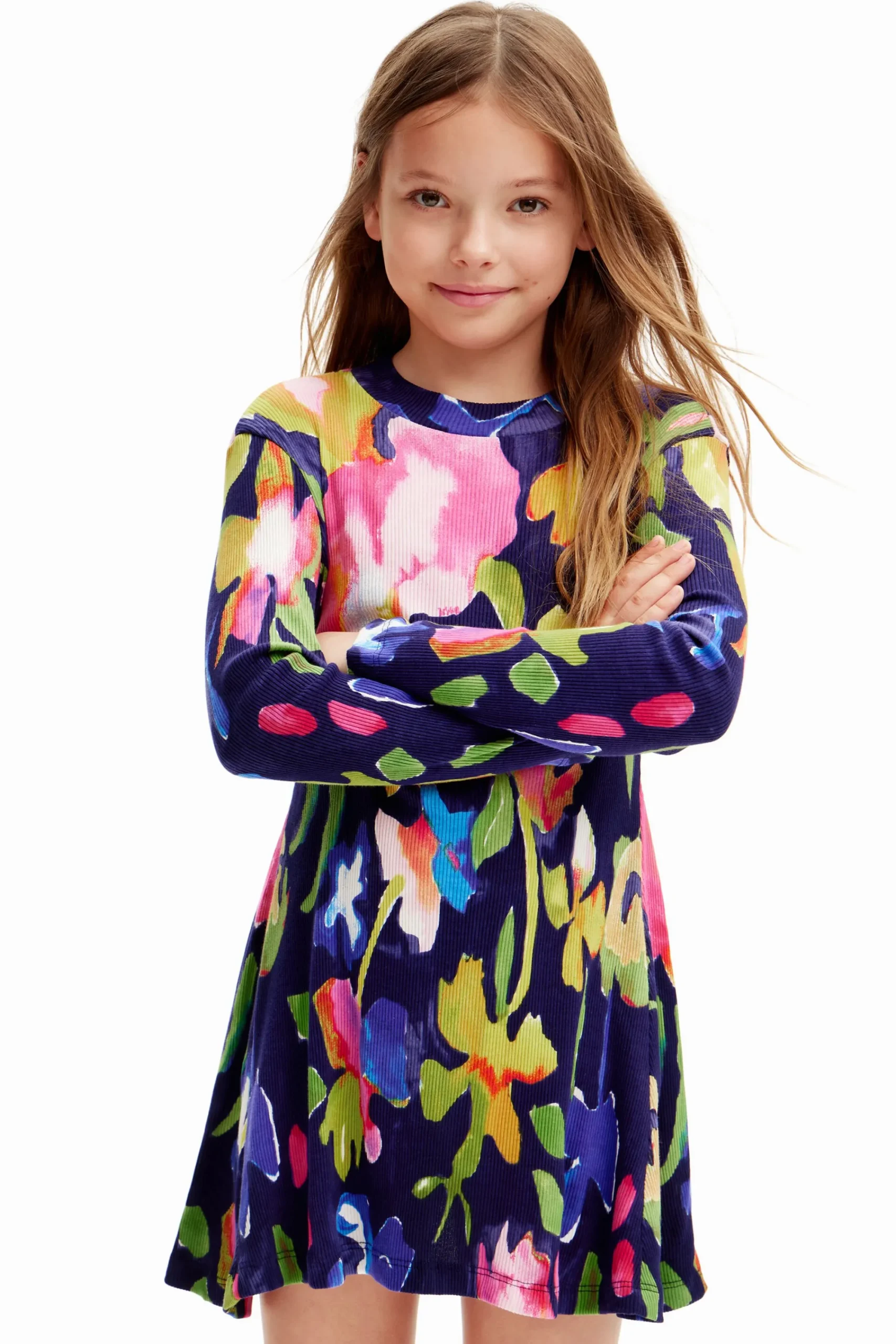 Vestidos-Desigual Vestido flores perkins