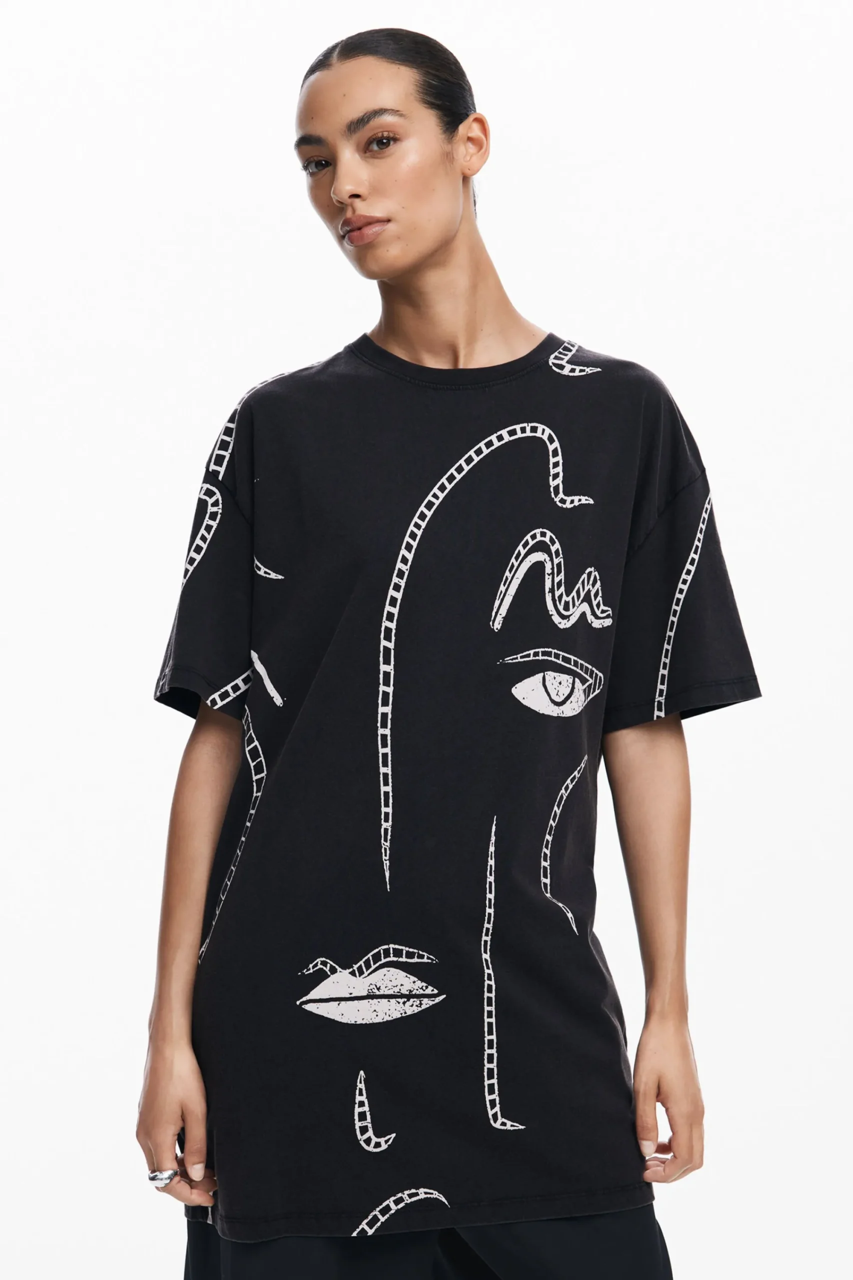 Vestidos Y Monos-Desigual Vestido ilustraciones