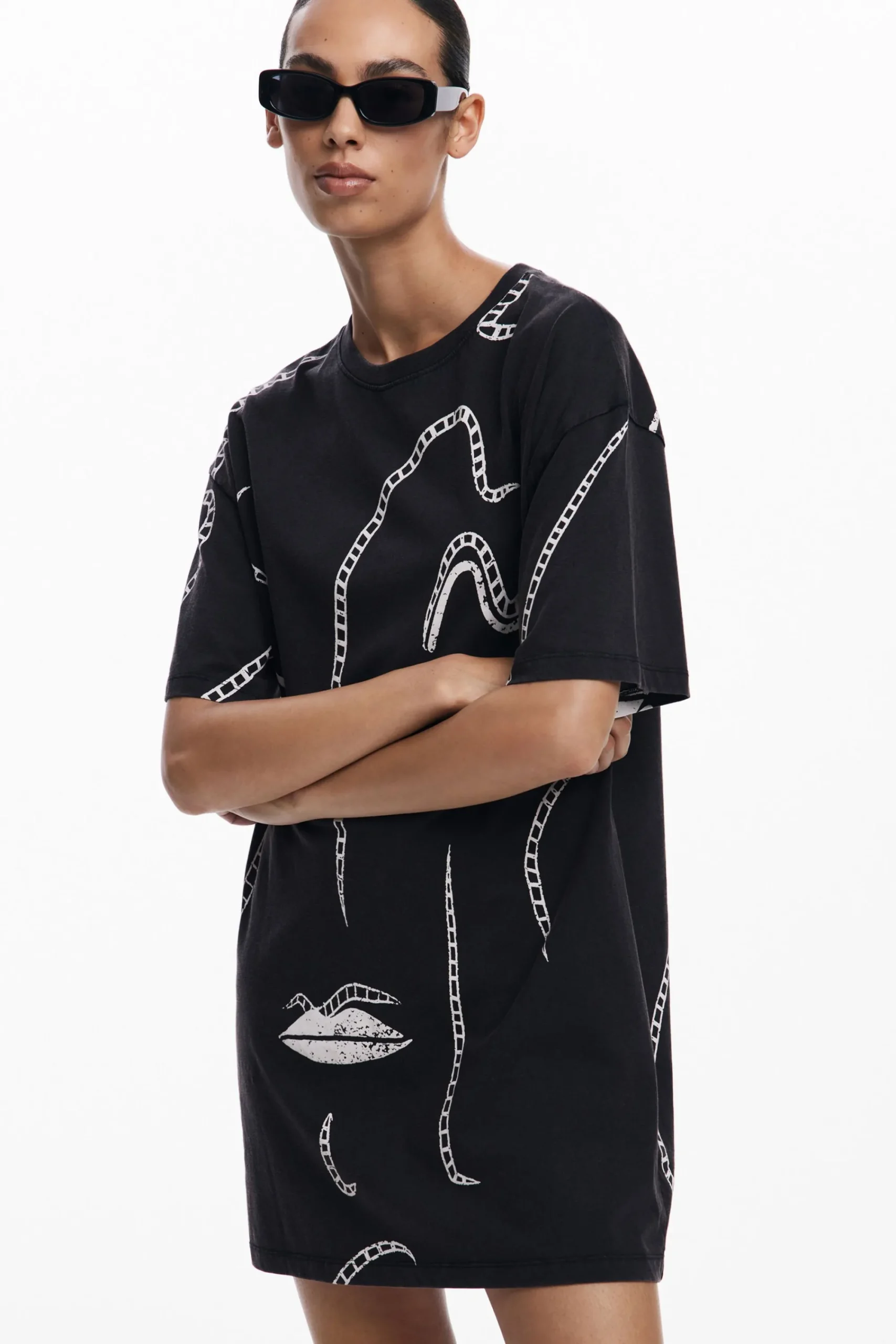 Vestidos Y Monos-Desigual Vestido ilustraciones