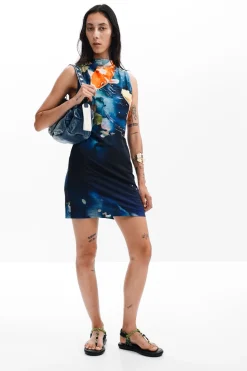 Vestidos Y Monos-Desigual Vestido Koi