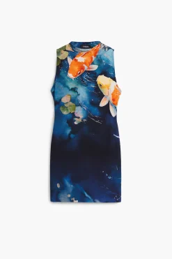 Vestidos Y Monos-Desigual Vestido Koi