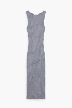 Ropa De Punto|Vestidos Y Monos-Desigual Vestido largo canalé