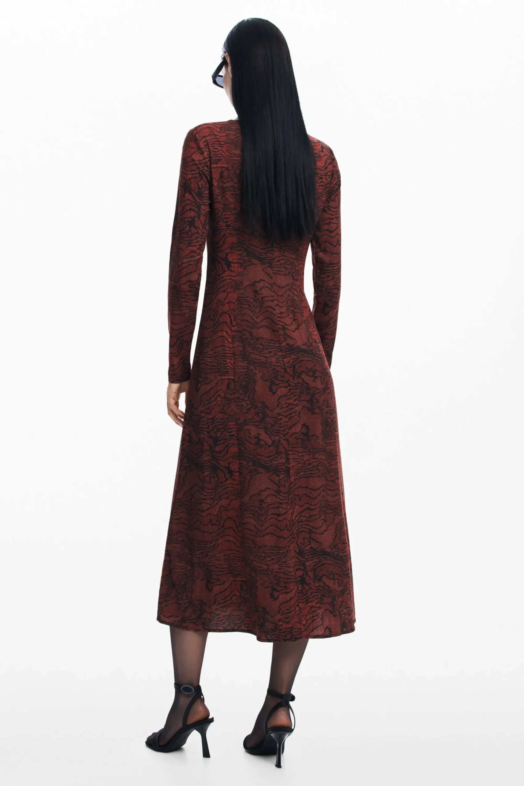 Vestidos Y Monos-Desigual Vestido líneas es