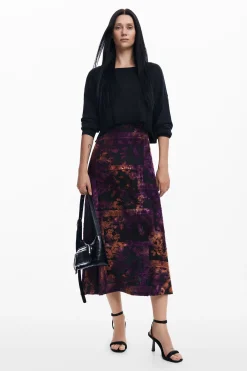 Ropa De Punto|Vestidos Y Monos-Desigual Vestido midi 2 en 1